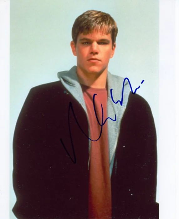 Matt Damon autograph