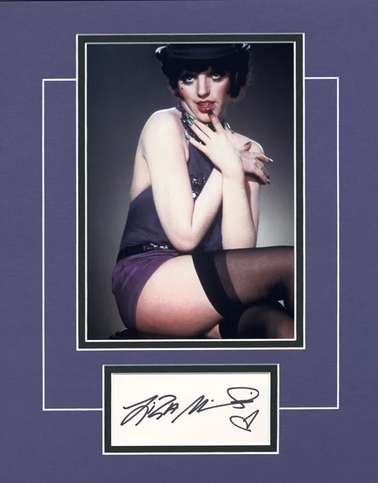 Liza Minnelli autograph