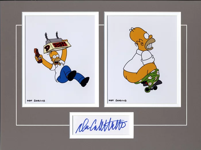 The Simpsons autograph