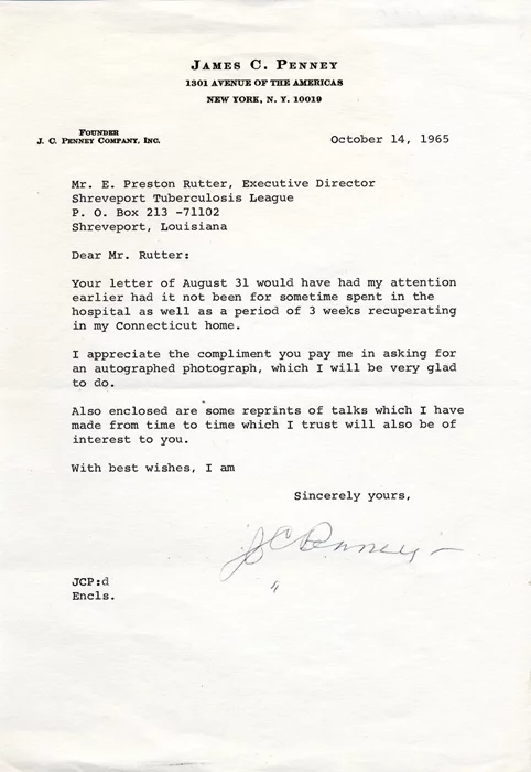 J.C. Penney autograph