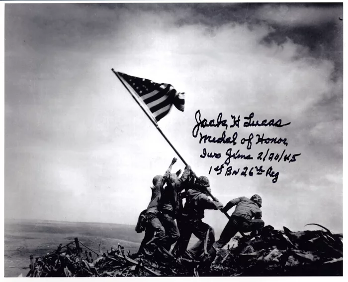 Jack H. Lucas autograph