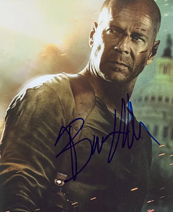 Bruce Willis autograph