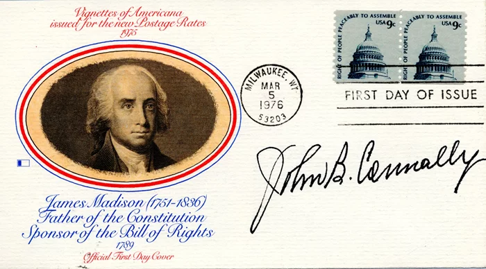 John Connally autograph