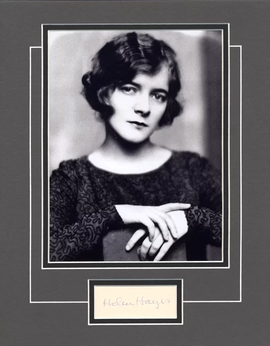 Helen Hayes autograph