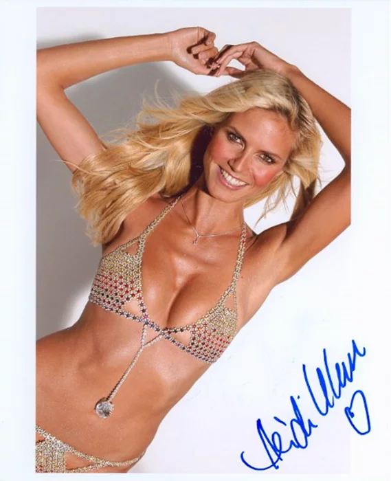 Heidi Klum autograph