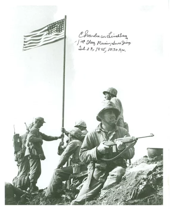 Charles W. Lindberg autograph