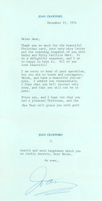Joan Crawford autograph