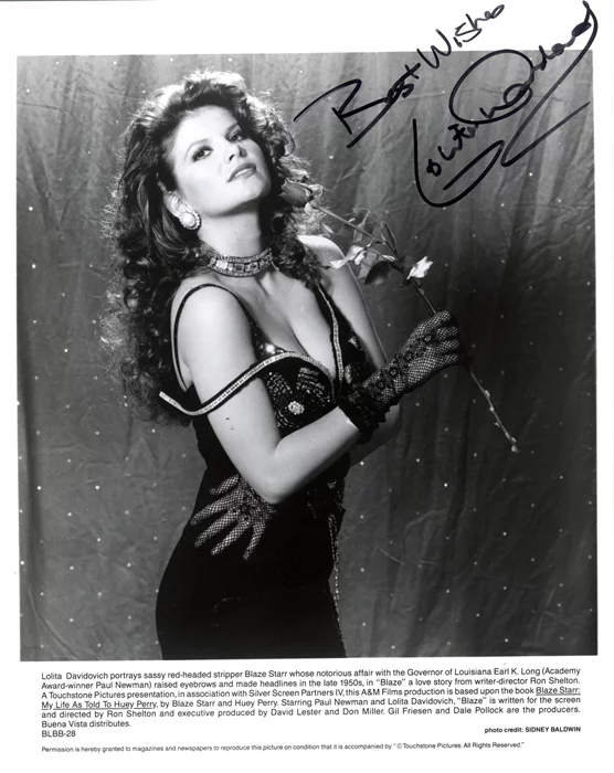 Lolita Davidovich autograph