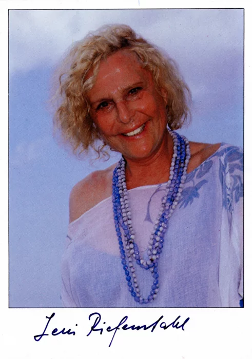Leni Riefenstahl autograph