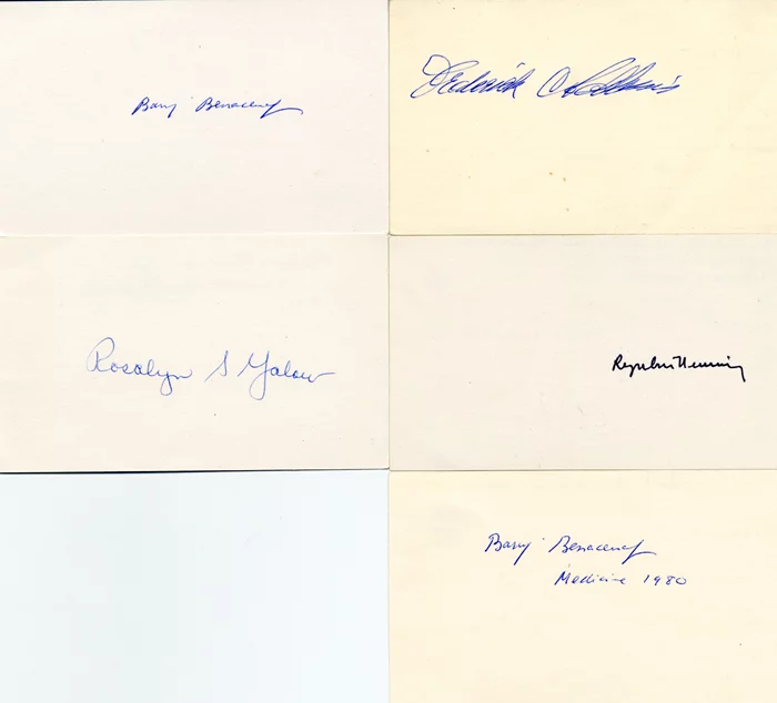 Nobel Prize Winners Collection autograph