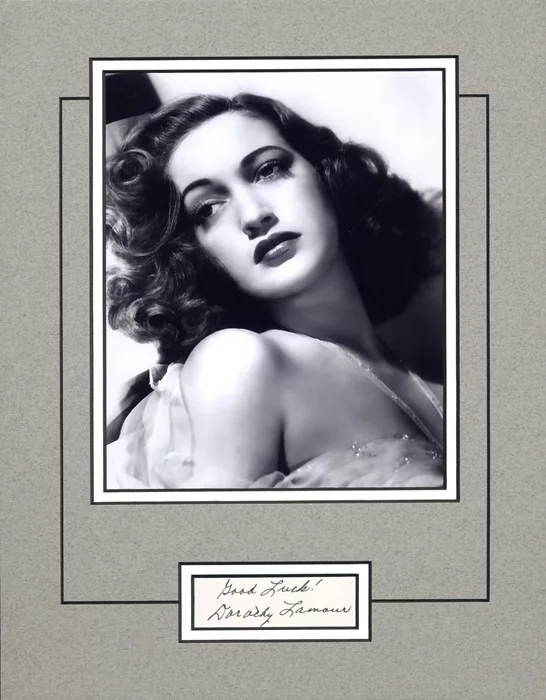 Dorothy Lamour autograph