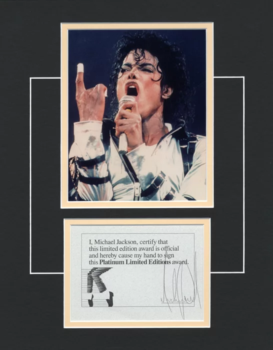 Michael Jackson autograph