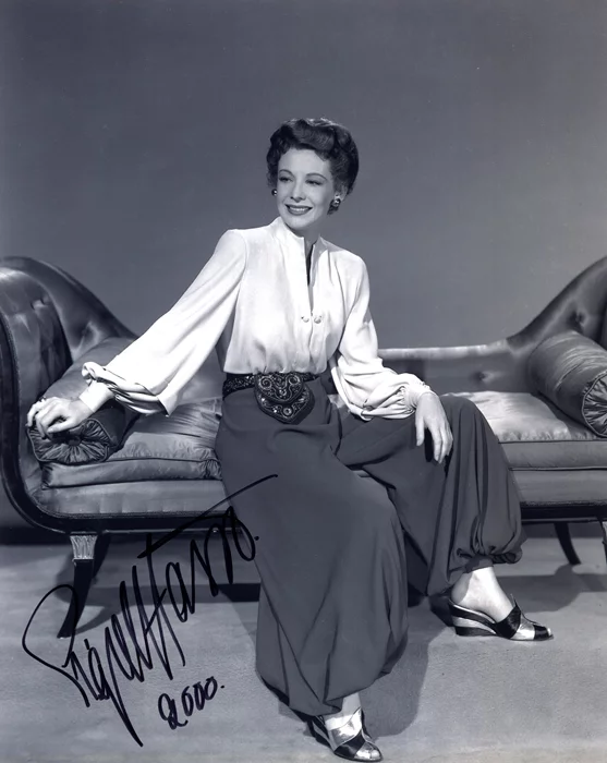 Signe Hasso autograph