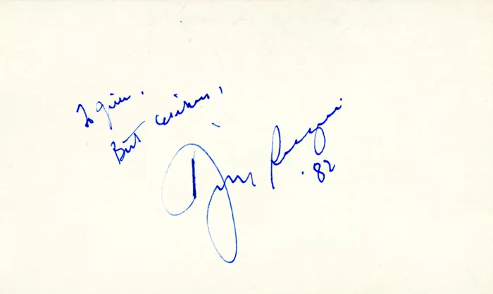 Dizzy Gillespie autograph