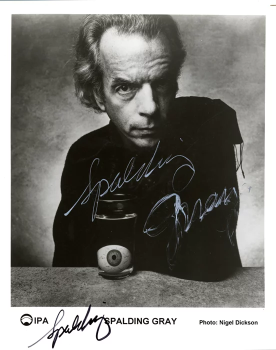 Spalding Gray autograph
