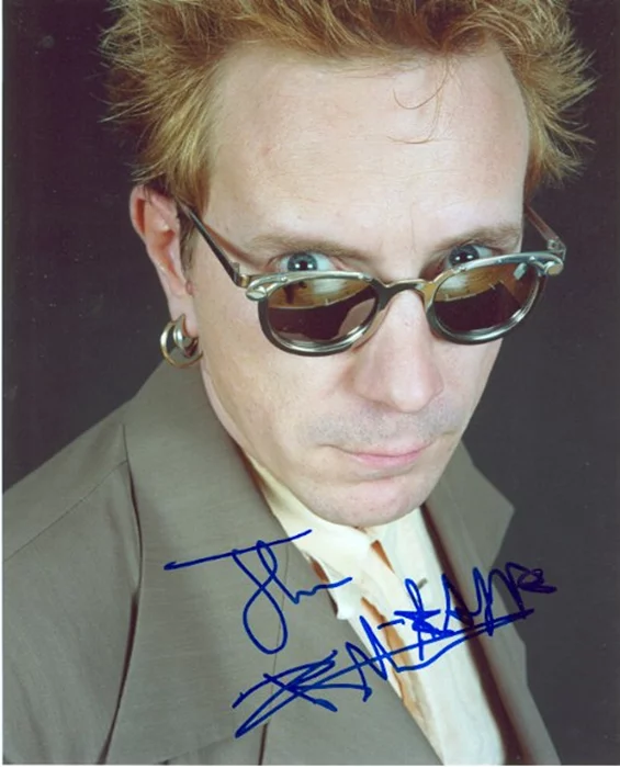 Johnny Rotten autograph