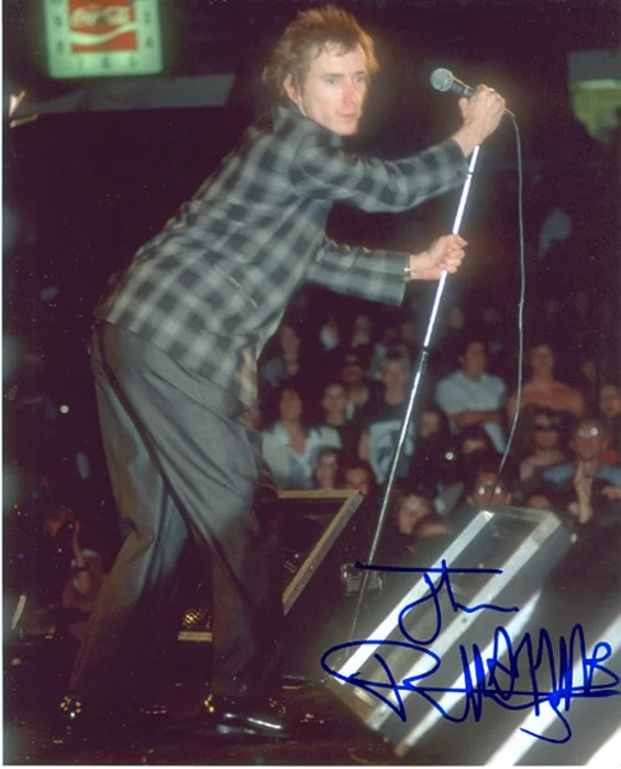 Johnny Rotten autograph