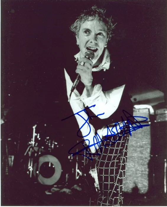 Johnny Rotten autograph