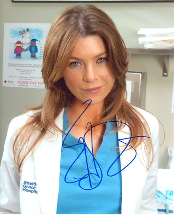 Ellen Pompeo autograph