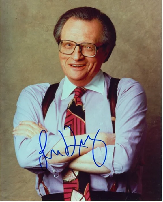 Larry King autograph