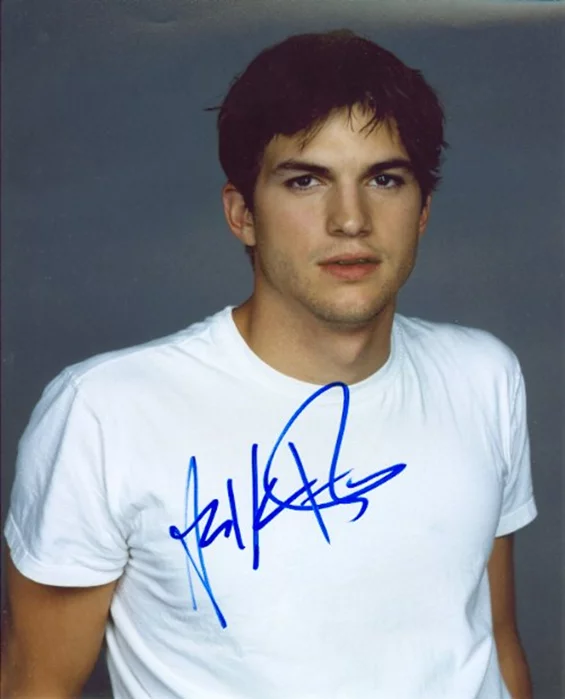 Ashton Kutcher autograph