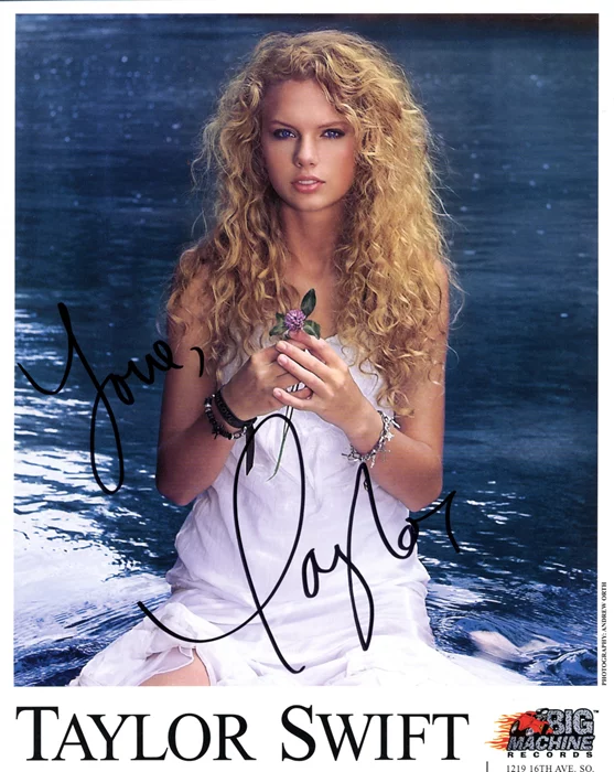 Taylor Swift autograph