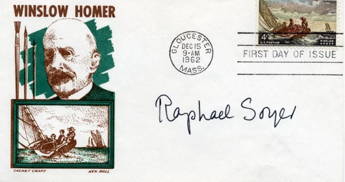 Raphael Soyer autograph