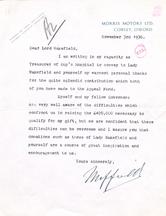 William Richard Morris autograph