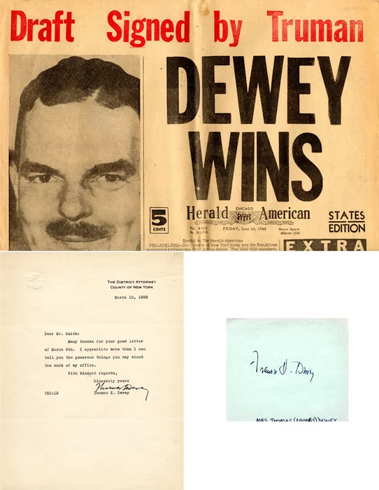 Thomas E. Dewey autograph