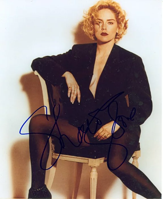Sharon Stone autograph