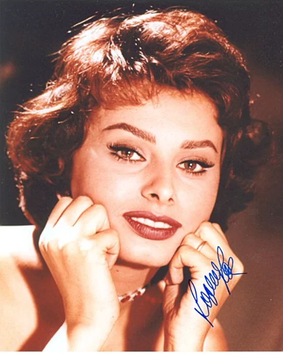 Sophia Loren autograph