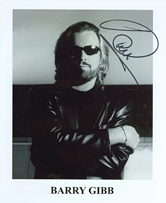 Barry Gibb autograph