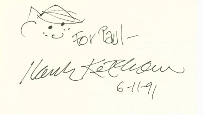 Hank Ketcham autograph