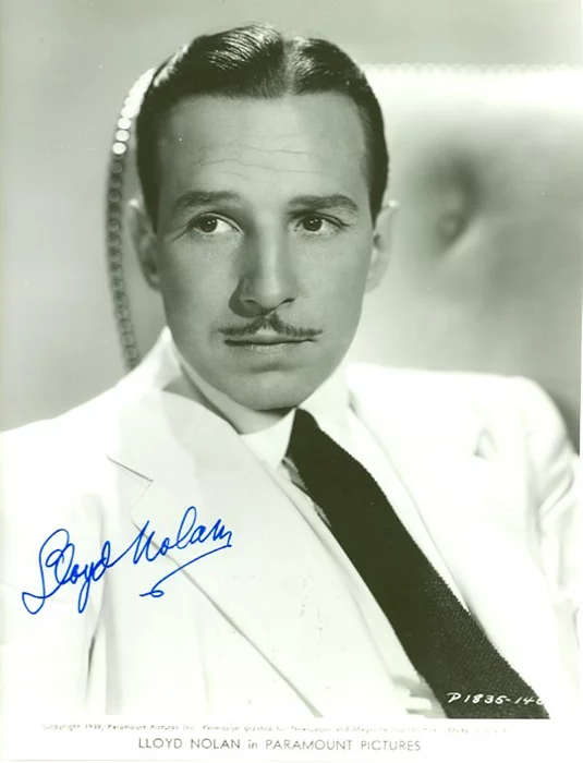 Lloyd Nolan autograph