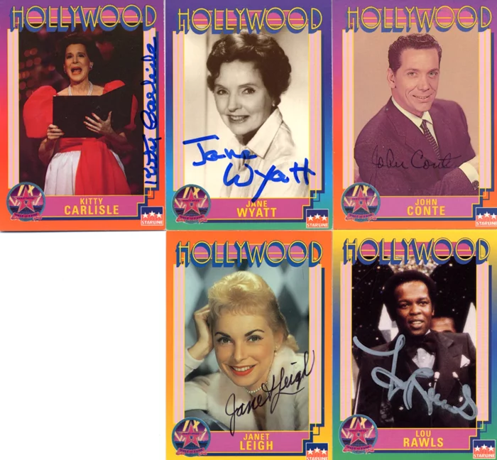 Hollywood Walk of Fame Cards autograph