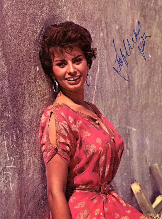 Sophia Loren autograph