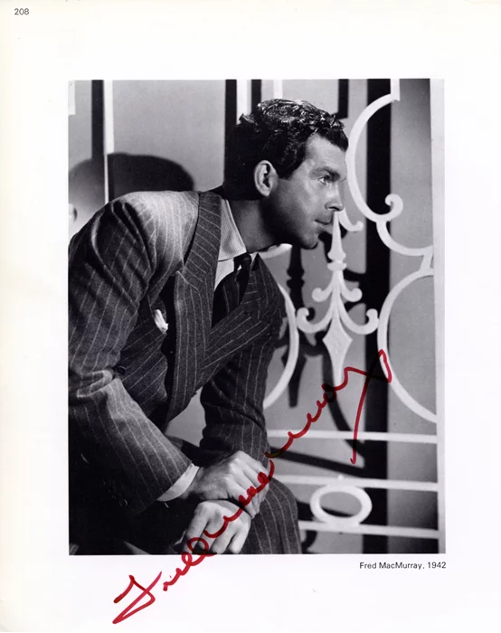 Fred MacMurray autograph