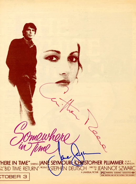 Somewhere In Time autograph
