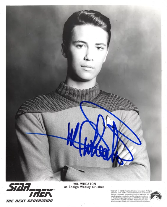 Wil Wheaton autograph
