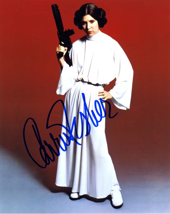 Carrie Fisher autograph