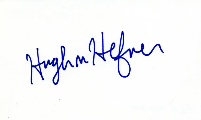 Hugh Hefner autograph