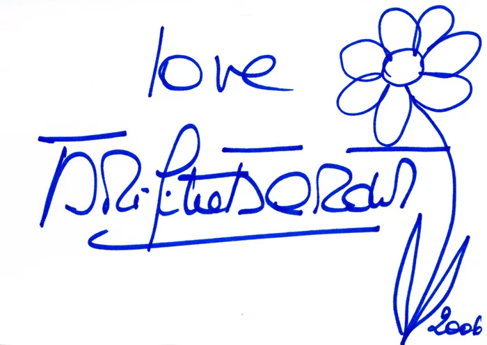 Brigitte Bardot autograph