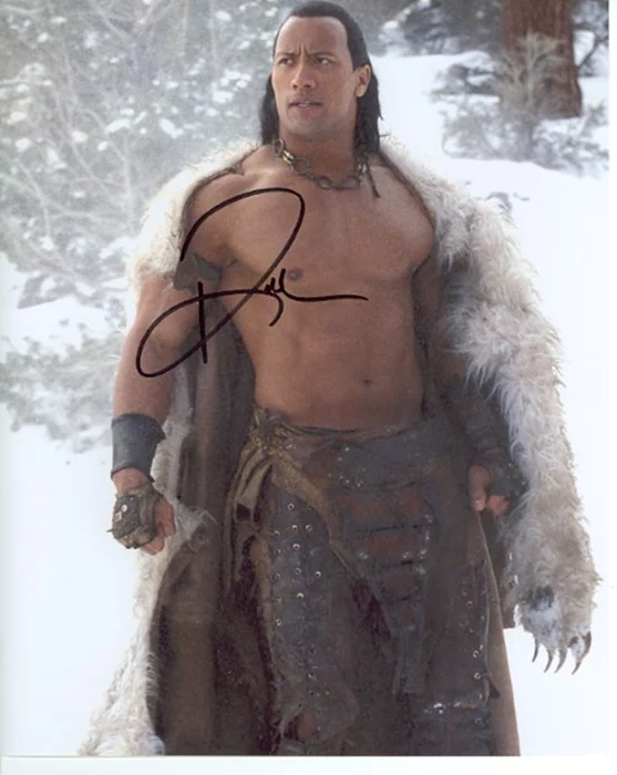 The Rock autograph
