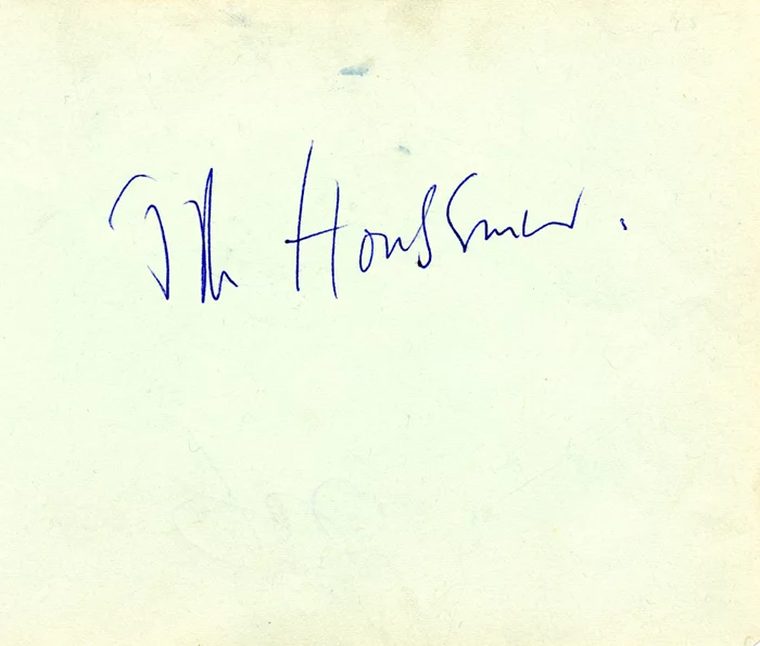 John Houseman autograph