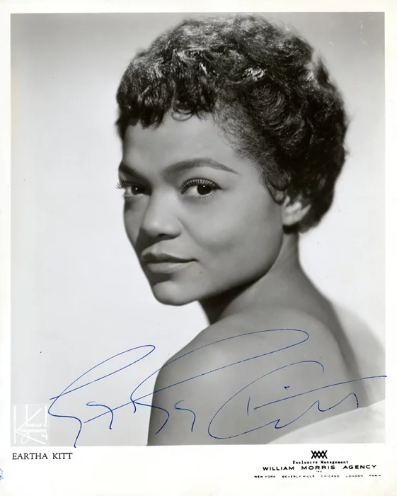 Eartha Kitt autograph
