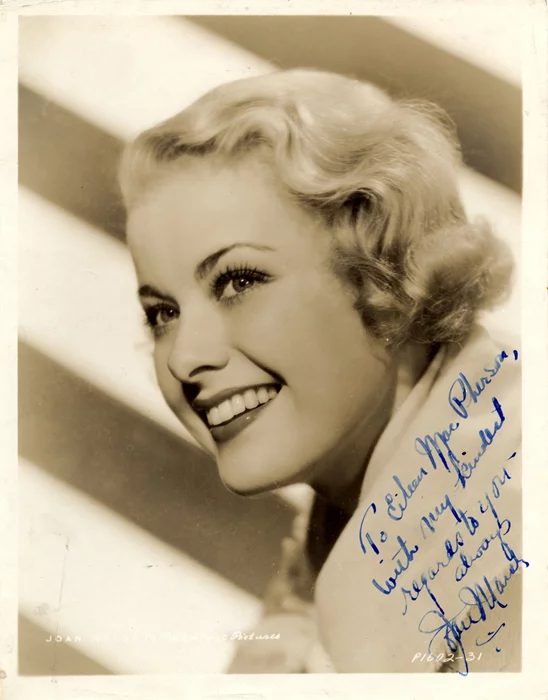 Joan Marsh autograph