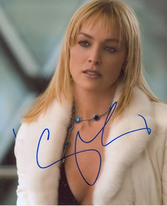 Sharon Stone autograph