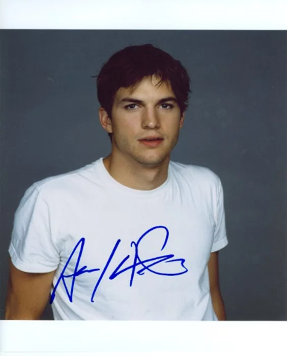 Ashton Kutcher autograph