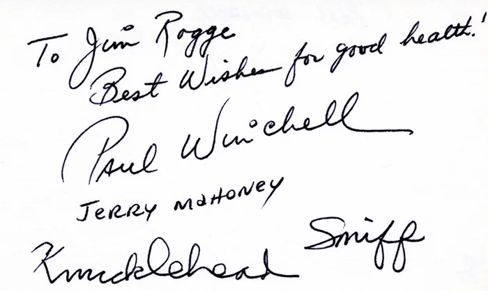Paul Winchell autograph