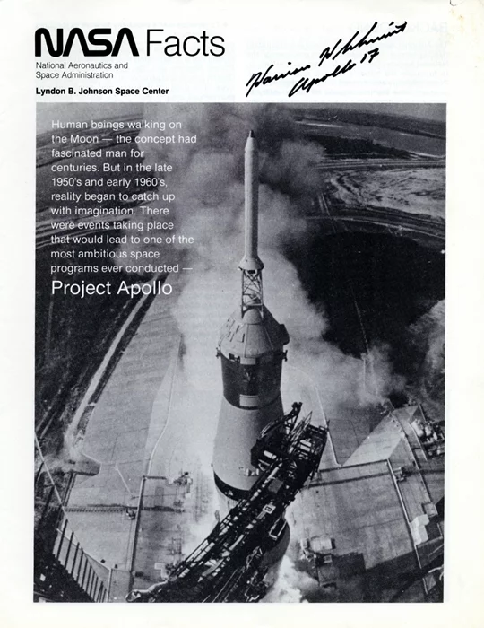 Harrison Schmitt autograph